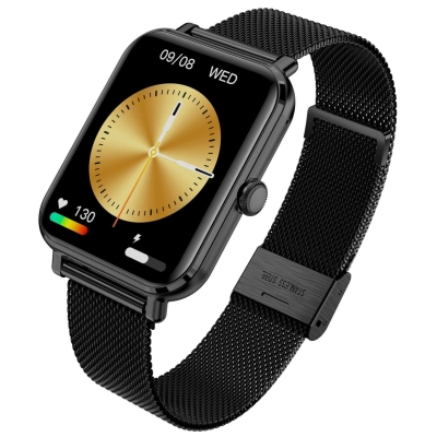 Smartwatch Garett GRC Classic czarny stalowy